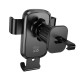 Автотримач для телефона HOCO H80 Vista gravity car holder (air outlet) Black Metal Gray (6942007647908)