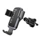 Автотримач для телефона HOCO H80 Vista gravity car holder (air outlet) Black Metal Gray (6942007647908)