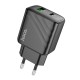 Мережевий зарядний пристрій HOCO CS23A Sunlight dual port PD30W+QC3.0 charger Black (6942007609944)