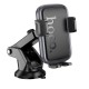 Автотримач для телефона HOCO H79 Vista push-type car holder (center console) Black Metal Gray (6942007647892)
