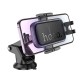 Автотримач для телефона HOCO H79 Vista push-type car holder (center console) Black Metal Gray (6942007647892)