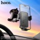 Автотримач для телефона HOCO H79 Vista push-type car holder (center console) Black Metal Gray (6942007647892)