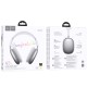 Бездротові накладні навушники HOCO W65 Happy BT headphones Silver (6942007650342)
