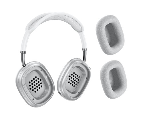 Бездротові накладні навушники HOCO W65 Happy BT headphones Silver (6942007650342)