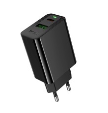 Мережевий зарядний пристрій HOCO CS95A Leader PD30W+QC3.0 charger(EU) Black (6942007671149)