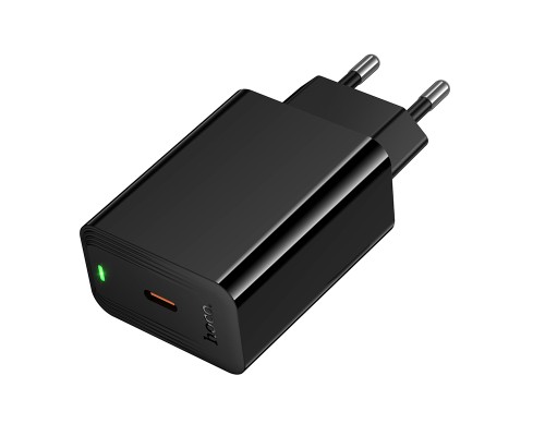 Мережевий зарядний пристрій HOCO CS93A Leader single port PD20W charger Black (6942007671064)