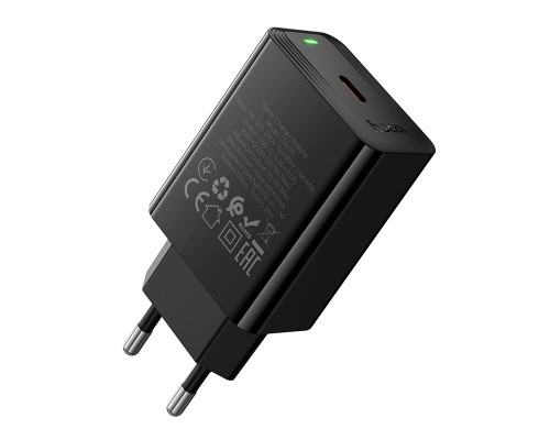 Мережевий зарядний пристрій HOCO CS93A Leader single port PD20W charger Black (6942007671064)