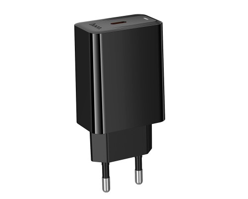 Мережевий зарядний пристрій HOCO CS93A Leader single port PD20W charger Black (6942007671064)
