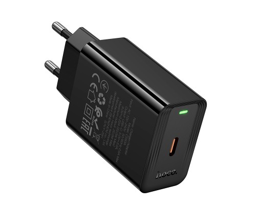 Мережевий зарядний пристрій HOCO CS93A Leader single port PD20W charger Black (6942007671064)