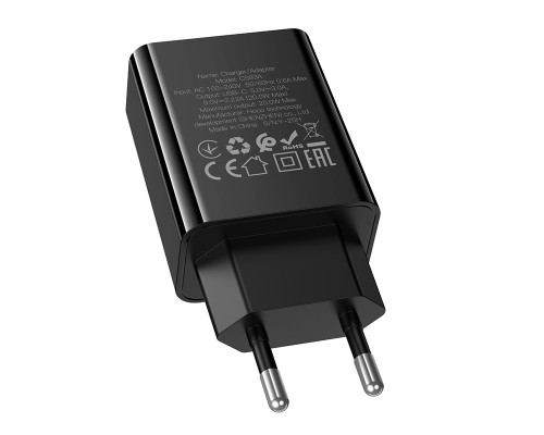 Мережевий зарядний пристрій HOCO CS93A Leader single port PD20W charger Black (6942007671064)