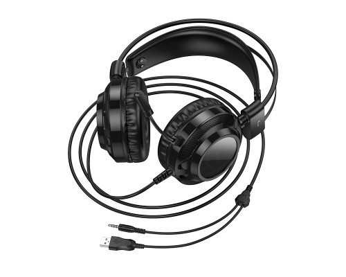 Навушники ігрові HOCO W110 Resource gaming headphones Black (6942007634281)