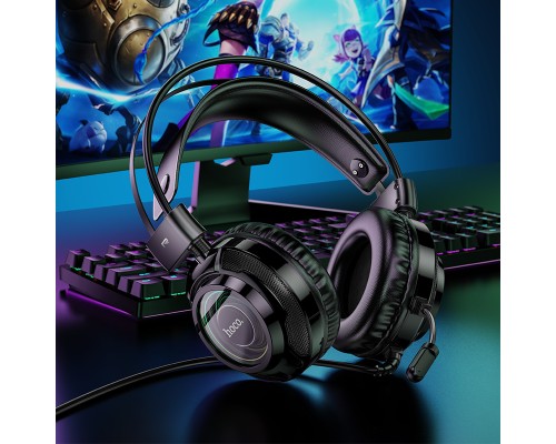 Навушники ігрові HOCO W110 Resource gaming headphones Black (6942007634281)