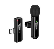 Бездротова мікрофонна система HOCO L20 Fair (Type-C) Black (6942007655491)