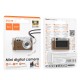 Міні цифрова фотокамера HOCO DV210 Mini digital camera Brown (6942007662932)