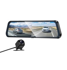 Відеореєстратор HOCO DV16 9.66-inch streaming media driving recorder(dual-channel with rear camera) Black (6942007664219)