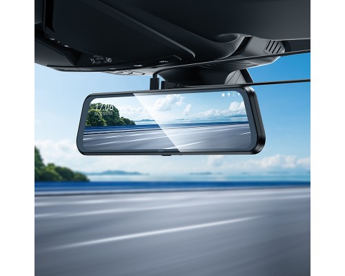 Відеореєстратор HOCO DV16 9.66-inch streaming media driving recorder(dual-channel with rear camera) Black (6942007664219)
