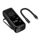 Автомобільний насос HOCO ZP18 Enlighten portable smart air pump Black (6942007673303)