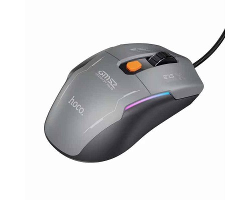 Маніпулятор миша HOCO GM52 Reddy RGB gaming wired mouse Black (6942007680967)