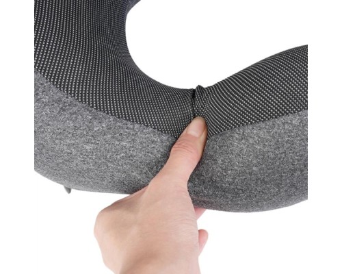 Подушка для подорожі HOCO HX70 slow rebound memory foam U-shaped pillow Black (6942007664677)