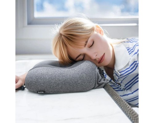 Подушка для подорожі HOCO HX70 slow rebound memory foam U-shaped pillow Black (6942007664677)