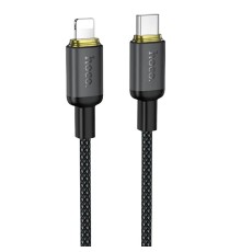 Кабель HOCO X128 Benefit PD30W charging data cable iP Black (6942007681056)