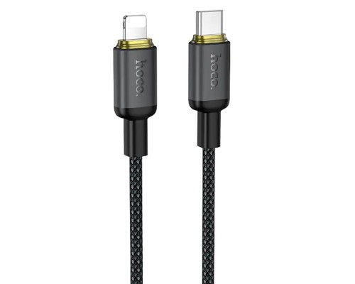 Кабель HOCO X128 Benefit PD30W charging data cable iP Black (6942007681056)