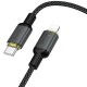 Кабель HOCO X128 Benefit PD30W charging data cable iP Black (6942007681056)