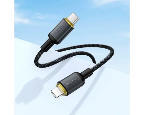 Кабель HOCO X128 Benefit PD30W charging data cable iP Black (6942007681056)