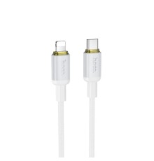 Кабель HOCO X128 Benefit PD30W charging data cable iP White (6942007681063)
