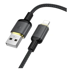 Кабель HOCO X128 Benefit charging data cable iP Black (6942007681070)