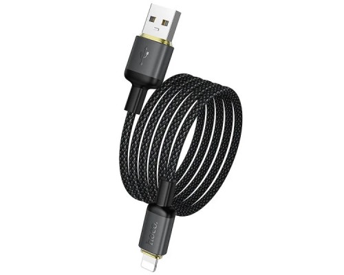 Кабель HOCO X128 Benefit charging data cable iP Black (6942007681070)