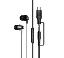 Навушники дротові HOCO M119A Mia  (Type-C/3.5mm) Black (6942007680516)