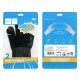 Рукавички ігрові HOCO GA21 Eagle Claw silver fiber two-finger gaming gloves(2PCS pack) Black (6942007666176)