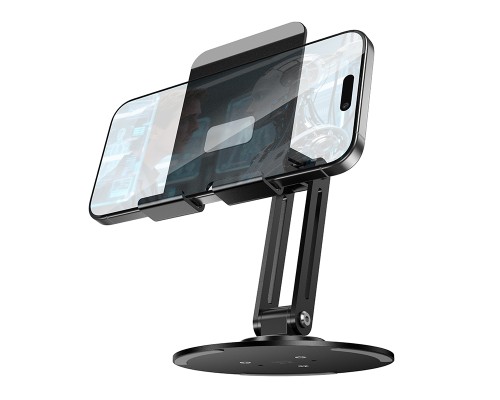Тримач для телефона HOCO HD15 Suntuoso desktop stand Black (6942007671750)