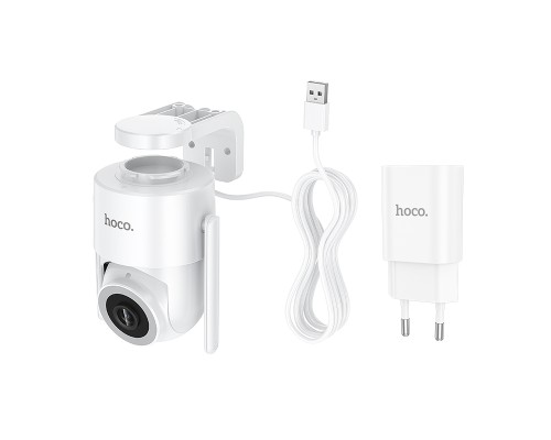 IP-камера відеоспостереження HOCO D10 outdoor monocular PTZ HD camera White (6942007681650)