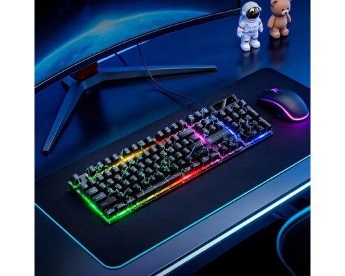 Клавіатура HOCO GM701 Trofeo wired gaming keyboard (Cyrillic version) Black (6942007683739)