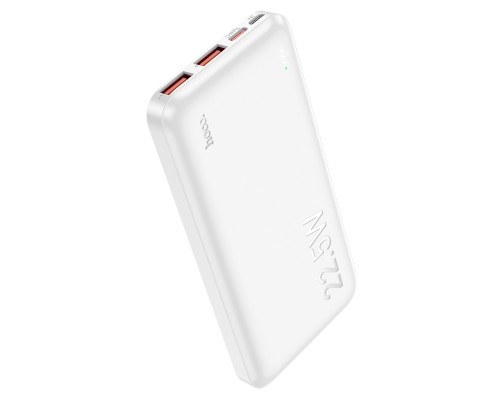 Зовнішній акумулятор HOCO J101 Astute 22.5W fully compatible power bank(10000mAh) White (6931474782489)