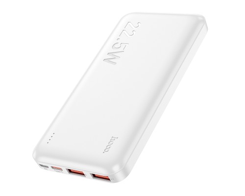 Зовнішній акумулятор HOCO J101 Astute 22.5W fully compatible power bank(10000mAh) White (6931474782489)