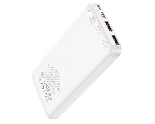 Зовнішній акумулятор HOCO J101 Astute 22.5W fully compatible power bank(10000mAh) White (6931474782489)