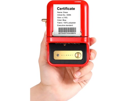 Термопринтер для друку наклейок NIIMBOT B21S Red (1AC13081606)