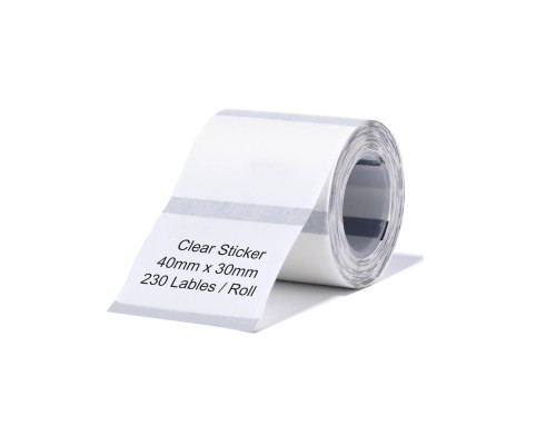 Етикетки NIIMBOT TT40*30-230 Clear For B1/B21/B3S (A2G88318801) (A2G88318801)