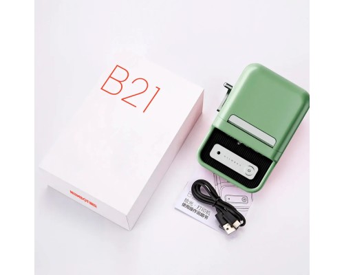 Термопринтер для друку наклейок NIIMBOT B21S Green (1AC19031602) (1AC19031602)