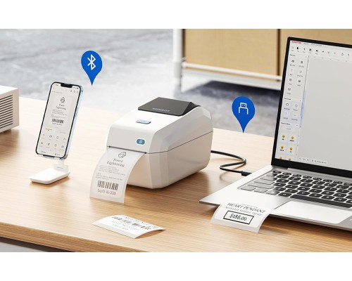 Термопринтер для друку наклейок NIIMBOT K3_W Lvory white (1AE10271603) (1AE10271603)