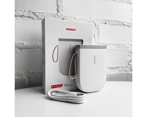 Термопринтер для друку наклейок NIIMBOT D11_H White (1AA57281601)