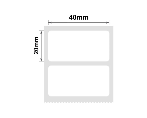 Етикетки NIIMBOT T40*20-1300 (White) (1EA01204201)