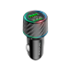 Автомобільний зарядний пристрій BOROFONE BZ21A Brilliant 36W dual port QC3.0 car charger Black (6941991101205)