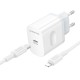 Мережевий зарядний пристрій з кабелем BOROFONE BA99A Breeze single port PD20W charger set(C to iP) White (6941991121364)