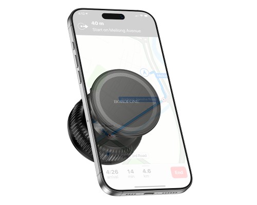 Автотримач для телефона BOROFONE BH139 Rider vacuum suction cup magnetic holder(universal) (6941991124815)