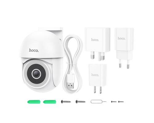 IP-камера відеоспостереження HOCO D2 Outdoor PTZ HD camera White (6942007611688)