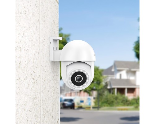 IP-камера відеоспостереження HOCO D2 Outdoor PTZ HD camera White (6942007611688)